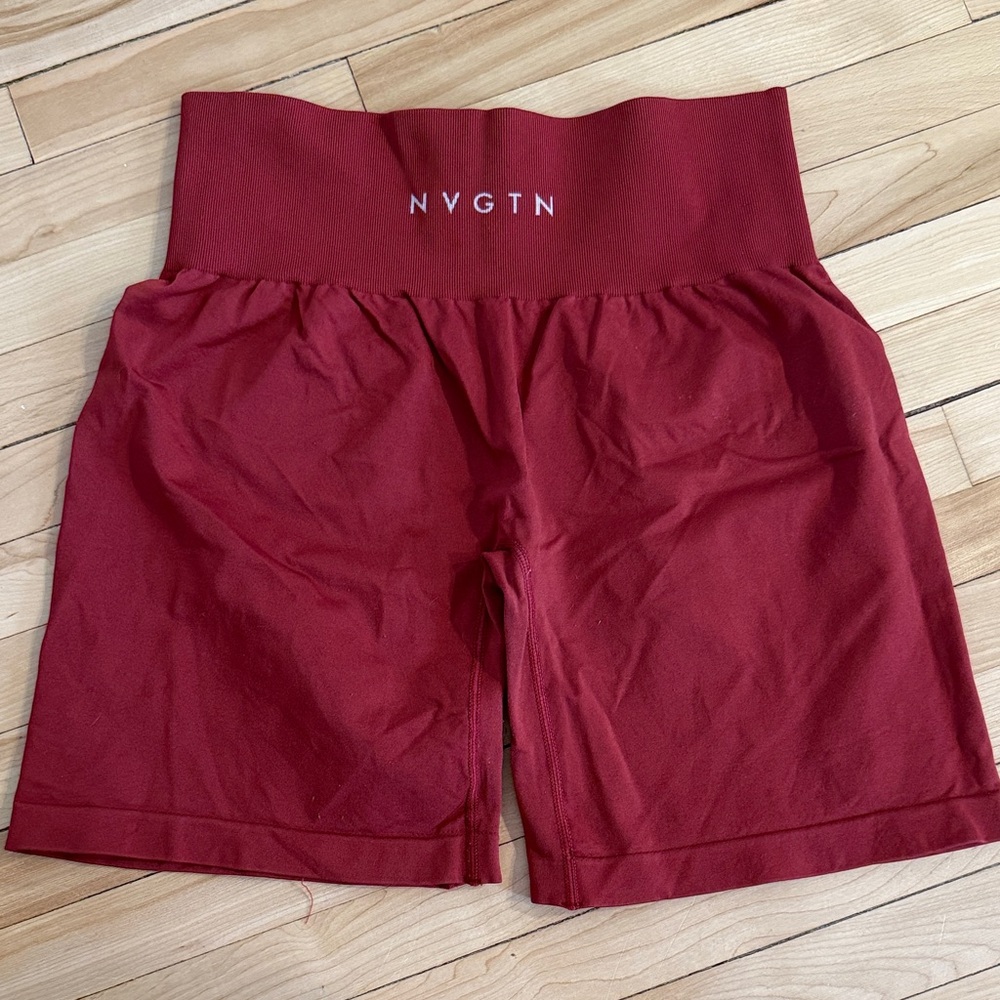 NVGTN Women's Athletic Red Shorts